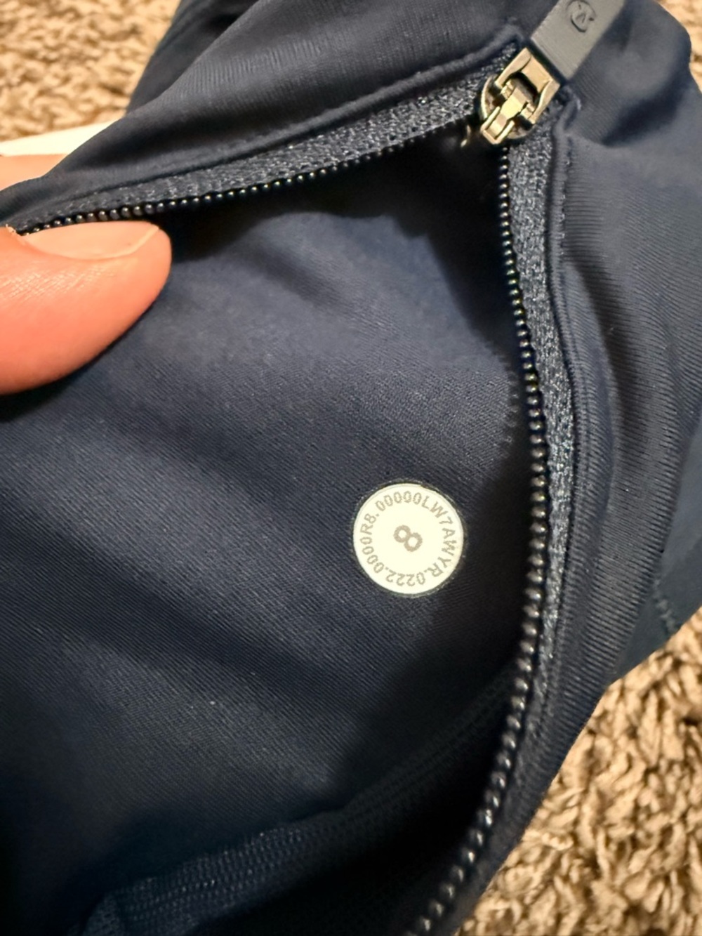 Lululemon Speed up LR Short 2.5” Lined in Navy Blue - Picture 5 of 6